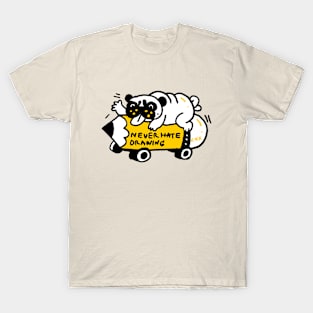 The Pug with pencil cartoon style T-Shirt